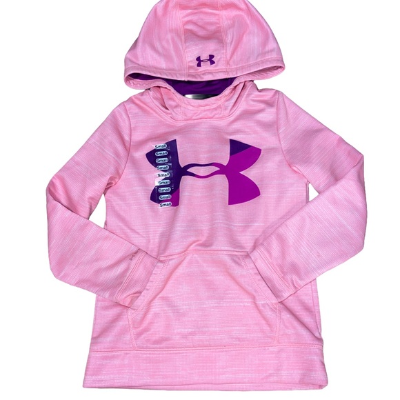 Under Armour Kids Light Pink and Purple Hoodie - Picture 1 of 6